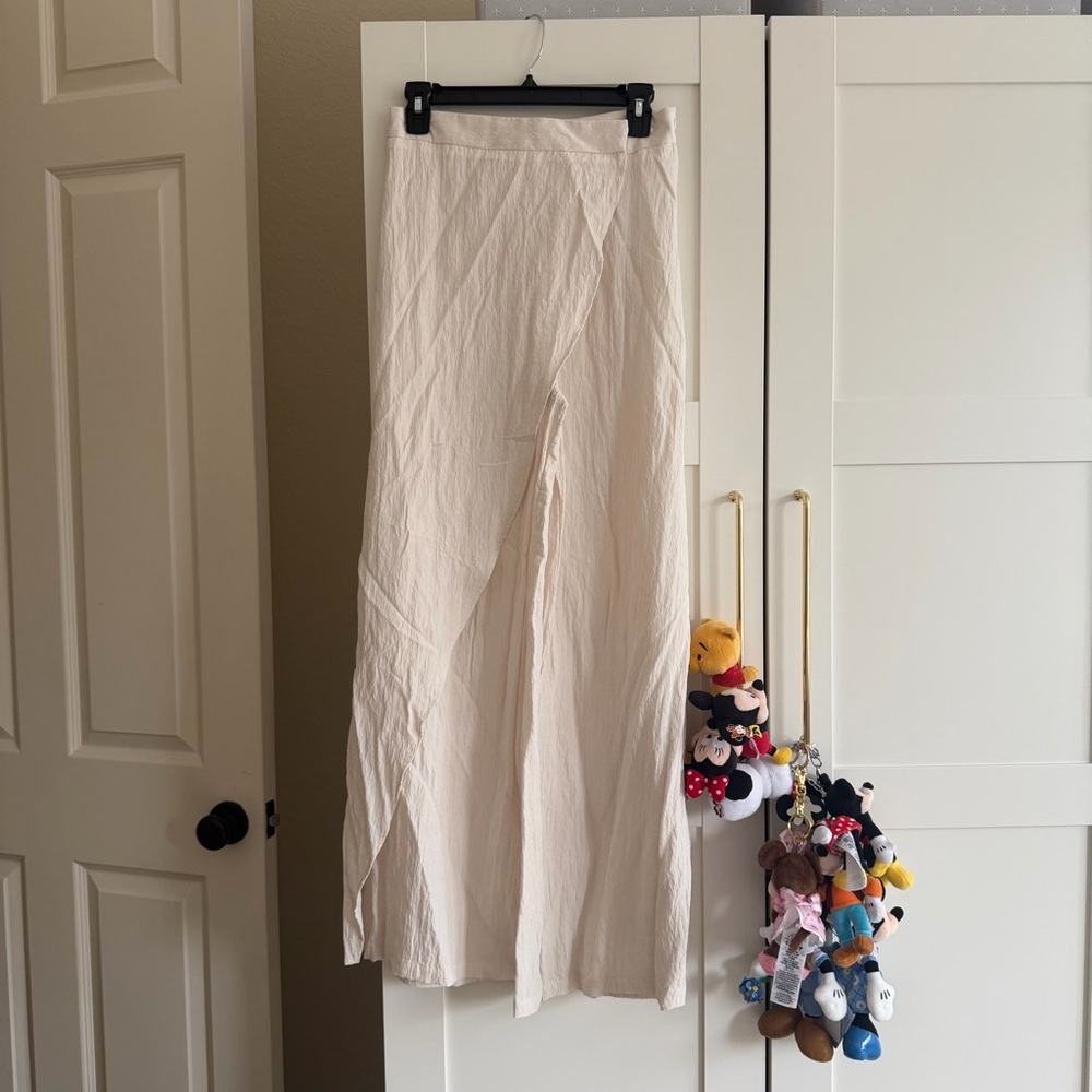 Zara Cream Wide Leg Pants - Worn Ince